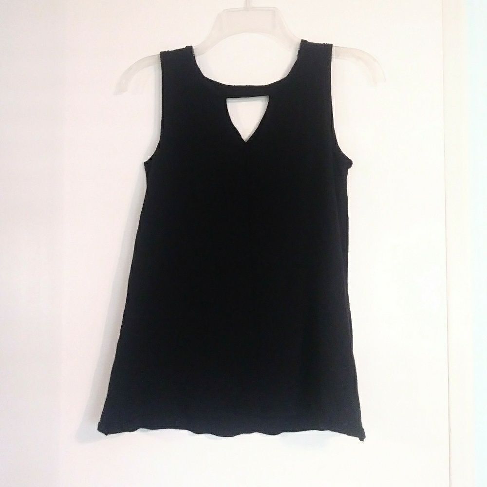 Joseph A. Black Cutout Tank Top